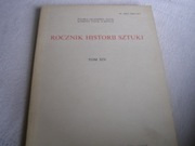 KSIĄŻKA-ROCZNIK HISTORII SZTUKI-TOM-XIV