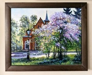 Obraz olejny Buchneło wiosna z ramą 