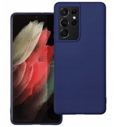 Plecki Etui Matt Case Silicone do Samsung Galaxy S21 ULTRA Granatowy