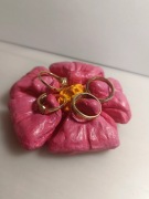 Podstawka stojak na pierścionki handmade - KWIAT LOTOSU