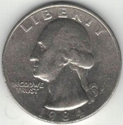 USA quarter dollar 25 centów 1984 P nr 1