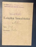 Książka inwalidzka Pszczyna Wielopole Rybnik 