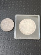 Dwie monety 5 zł żagiel i sztandar KOPIE , dostawa 0