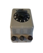 Rezystor nastawny dekadowy DDR VEB - 0,006 A x 10000 Ohm - 2,5 kV