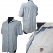 BLUZKA KOSZULA GANT L/XL BAWEŁNA BŁĘKITNA LATO