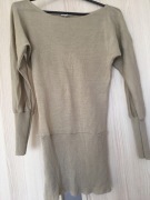 Cieniutki Sweterek New Look rozmiar 36 z długim rękawem kolor złoty