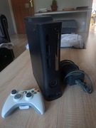 Xbox 360 fat Jasper, z padem i zasilaczem.