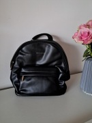 Mały czarny plecak eko skóra David Jones 