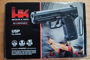 HK , H&K USP Blow Back , 4,5mm BB, CO2,  pistolet wiatrówka, na gwarancji. 