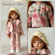 Zestaw 4w1 dla lalek Paola Reina 32cm bluzka,beret,spodnie,kurtka