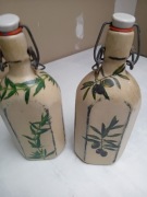 Butelki ceramiczne na oliwę,ocet.