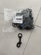 Karabińczyk do taśmy liny czarny