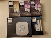 Philips Hue zestaw mostek, żarówkix3,przyciemniacz