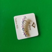 Sprzedam srebrny kolczyk nausznice lewą z kryształ