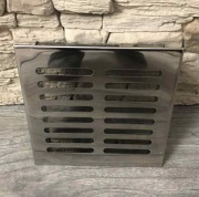 Kratka wentylacyjna, nierdzewna 14X17cm  z ramką i siatką