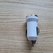 Ładowarka samochodowa 1xusb biała 