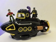 DC Comics duża łódź The Penguin ruchoma 2 figurki Batman Robin imaginext