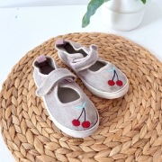 Trampki tenisówki balerinki 27 na rzep różowe wisienki 