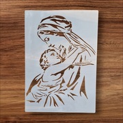 Szablon Malarski / Dekoracyjny - Matka z Dzieciątkiem