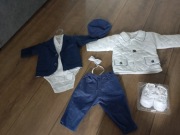 Elegancki zestaw do chrztu dla chłopca komplet