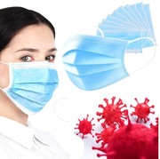 Maska Ochronna Maseczka Medyczna 3 warstwowa 25szt