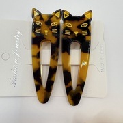 Zestaw 2 spinek do włosów kot 