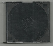 Pudełko plastikowe na płyte CD DVD - Slim Czarne - 1 sztuka