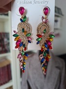 Śliczne kolorowe kolczyki 