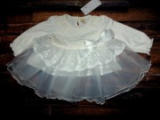 sukienka wesele, urodziny, chrzciny rozm. 62/68