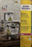 Wodoodporne etykiety foliowe Avery Zweckform Heavy Duty | L4716-20