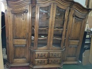 Piękny kredens dębowy lity ciemny dąb biblioteka massiv