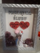 Pamiątka ślubu  ramka spersjanizolowana 