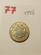 Moneta Włochy Italy 1000 Lire 
