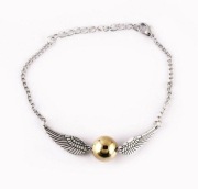 Harry Potter bransoletka złoty znicz srebrny kolor