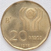 Argentyna 20 pesos 1978, KM#75