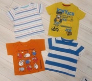 Koszulki t-shirty chłopięce rozmiar około 86