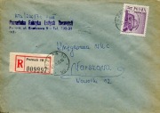 Poznań 10-22 - Koperty listów poleconych 1961-82