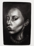 Realistyczny rysunek pt ,,Nieznajoma"