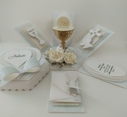 Ekskluzywna kartka exploding box pudełko Pierwsza Komunia konfirmacja 