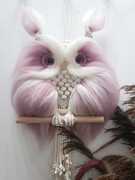 Sowa makrama rękodzieło 