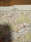 Stara mapa wojskowa WIG 1947 Legnica