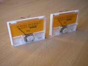 Zestaw wskaźników wysterowania VU do magnetofonów kaset. [ZRK Unitra MERA]