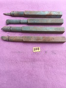 207. Zestaw 4 noży tokarskich wytaczaków stal szybkotnąca 20x20mm