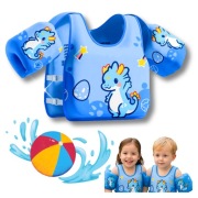 KAMIZELKA DO PŁYWANIA DLA DZIECKA NIEBIESKI SMOK DZIECIĘCA 3-6 LAT 14-25 KG