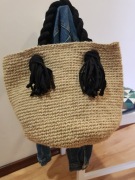 Torebka jutowa letnia plażowa