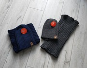 ZESTAW 2X Nowy Komplet czapka i komin BEERA