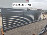 Brama przesuwna palisada 5mx1,42m, ocynk ogniowy+RAL, 4m, 6m, 6,7m, 7,5m