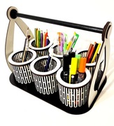 POJEMNIK ORGANIZER PRZYBORNIK NA KREDKI, DŁUGOPISY