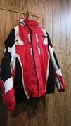Vintage męska kurtka narciarska blessing L kaptur z daszkiem czerwona