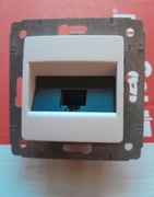 Gniazdo pojedyncze komputerowe LEGRAND CARIVA białe - nowe